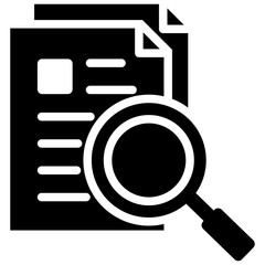 Research Glyph Icon