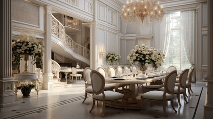 Opulent dining room design