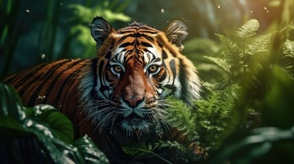 Obraz premium Preserve tigers on Environment Day