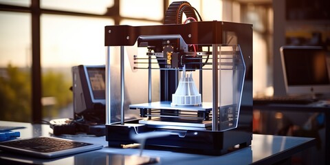 3-D printer for creating medical samples - obrazy, fototapety, plakaty