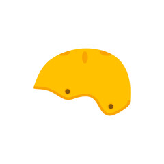 Fototapeta premium skateboard helmet flat design vector illustration. skate helm design