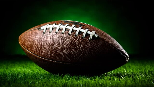 american football on grass