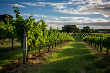 Fototapeta premium vineyard in region country