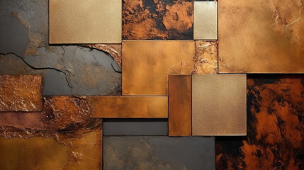 textura pedra ferro em tons terrosos, cobre e dourado