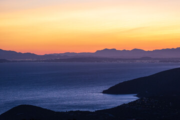 tramonto a Villasimius, Sardegna