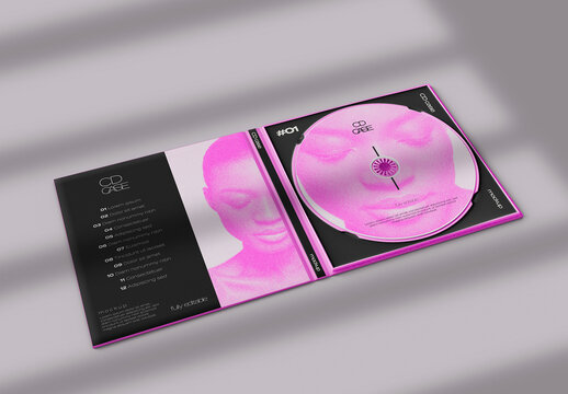 Record and Album Cover Mockup
