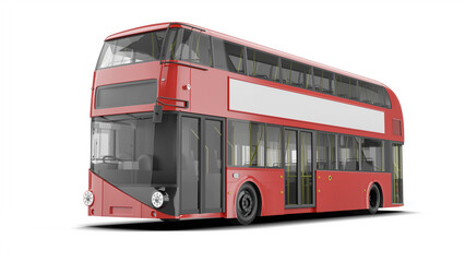 Double-decker bus 3D rendering isolated on transparent   background - 660494701