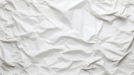 White paper crumpled texture background