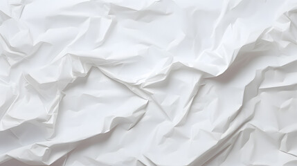 Fototapeta premium White paper crumpled texture background