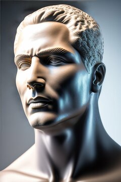 The portrait of person in stoneman