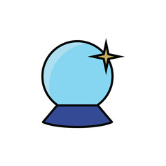 Magic Ball Icon Vector Design Template