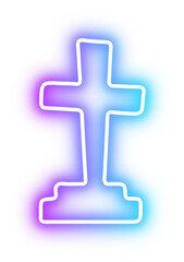 Fototapeta premium Set of Halloween neon