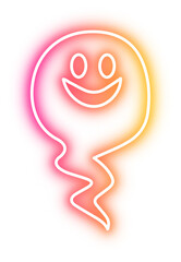 Set of Halloween neon