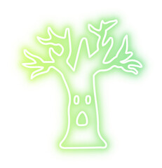 Set of Halloween neon