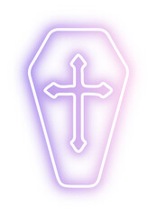 Obraz premium Set of Halloween neon