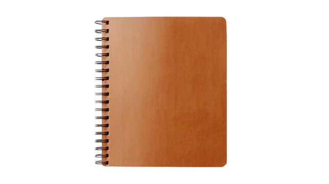Brown Notebook on the transparent background