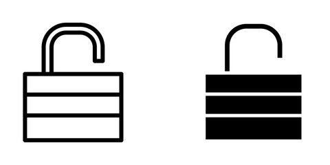 Illustration Vector graphic of padlock icon. Fit for key, safe, password, protection, secure, code etc.