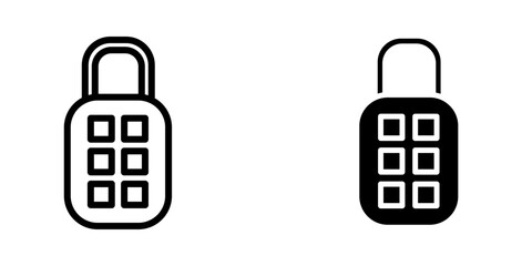 Illustration Vector graphic of padlock icon. Fit for key, safe, password, protection, secure, code etc.
