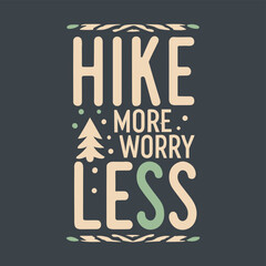 Hiking T-shirt Design 