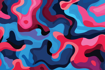 Colorful camouflage pattern