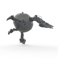 bot ball is landing on rear view