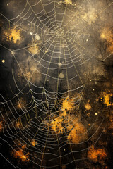 Grungy Spider Web Digital Papers, Spider Web Background, Halloween Invitation Backgrounds