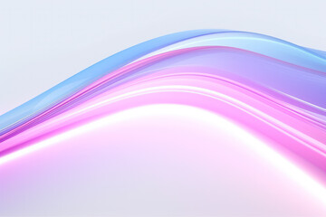 Vibrant Glow: Blue and Pink Neon Lines in Abstract Harmony