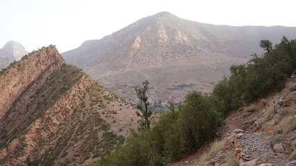 Fototapeta na wymiar Taghia Zawiyat Ahansal Berber Passage