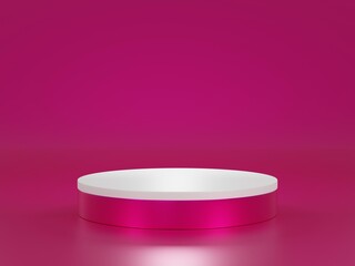 wedding rings on a pink box