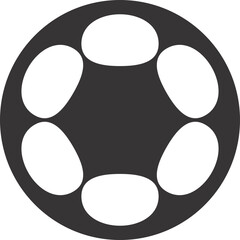 circle drawing design flat outline 