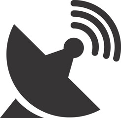 wifi dish and signal icon