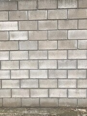 Naklejka premium Trama de una pared de bloques de hormigón