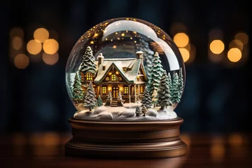Fotobehang  Christmas snow globe  © Ara Hovhannisyan