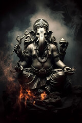 Fototapeta na wymiar Ganesha! Template / Banner for your best design