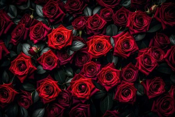red roses background
