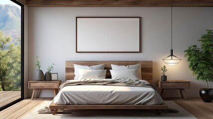 Sample frame set against a comfortable taupe bedroom backdrop.