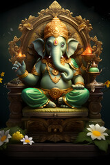 Fototapeta premium Ganesha! Template / Banner for your best design
