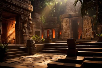 Cercles muraux Lieu de culte  Mayan temple
