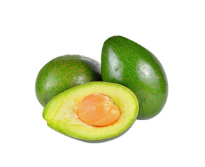 Fresh avocado  on  transparent png