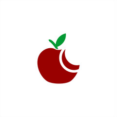 apple logo design, vector, silhouette, apple icon
