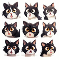 Fototapeta premium Playful Cat Cartoon - Professional Design