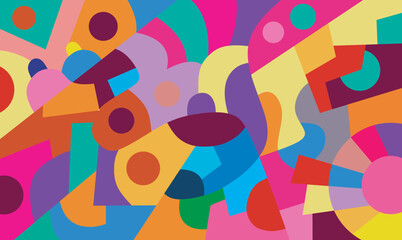 colorful abstract art for decoration © juragan lensa manual