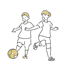 サッカーをする子供 © はるぽっぽ X