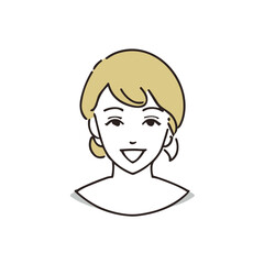 笑顔の女性