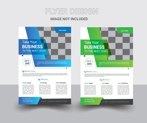 Corporate business flyer template design 
