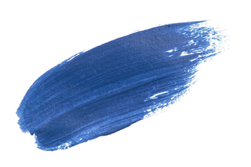 Smudged lipsticks isolated on white background