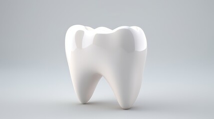 Isolated Healthy Tooth: Dental Care Concept