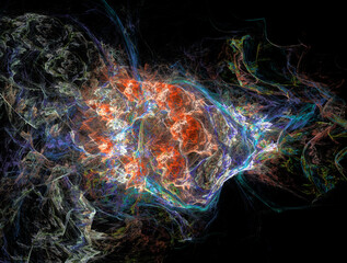 Imaginatory fractal abstract background Image