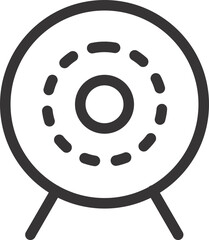 circle icon flat vector 