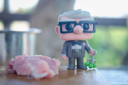 Bangkok, Thailand - October 11, 2023 : Funko Pop action figures. Funko Pop! Disney Carl nomber 59